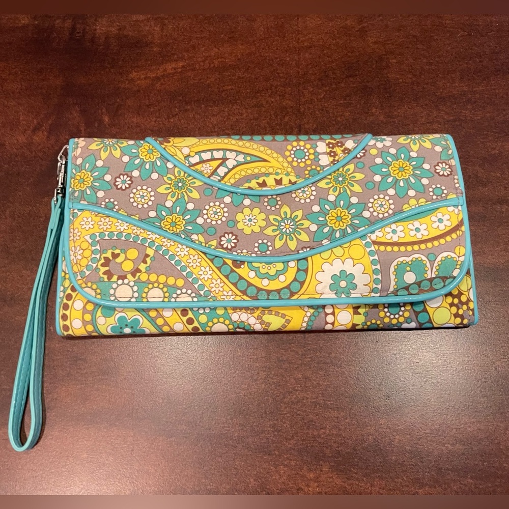 Vera Bradley Lemon Parfait Wristlet/Clutch